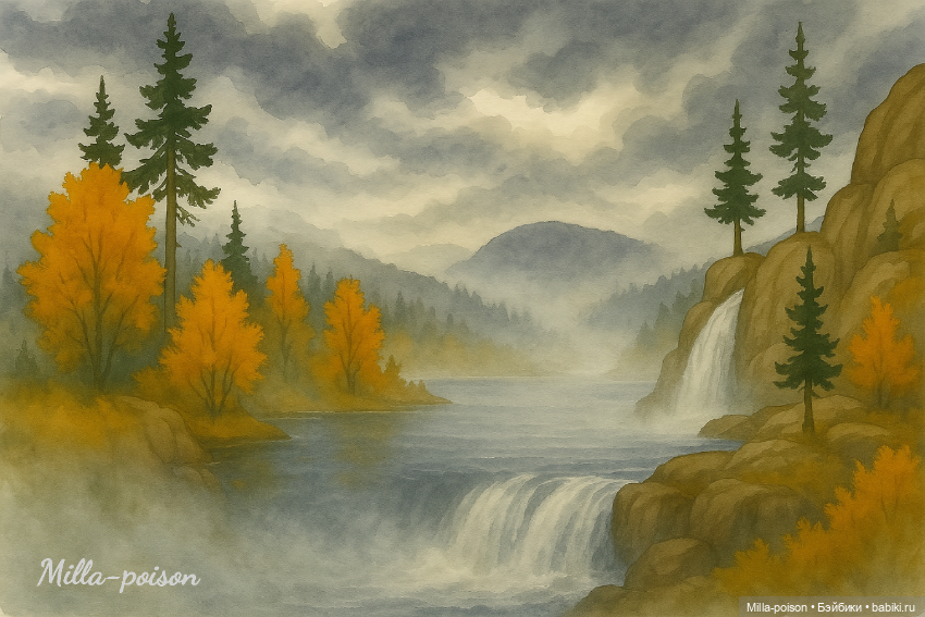 Осень — Рисование и арт: скетчи (фото 9)