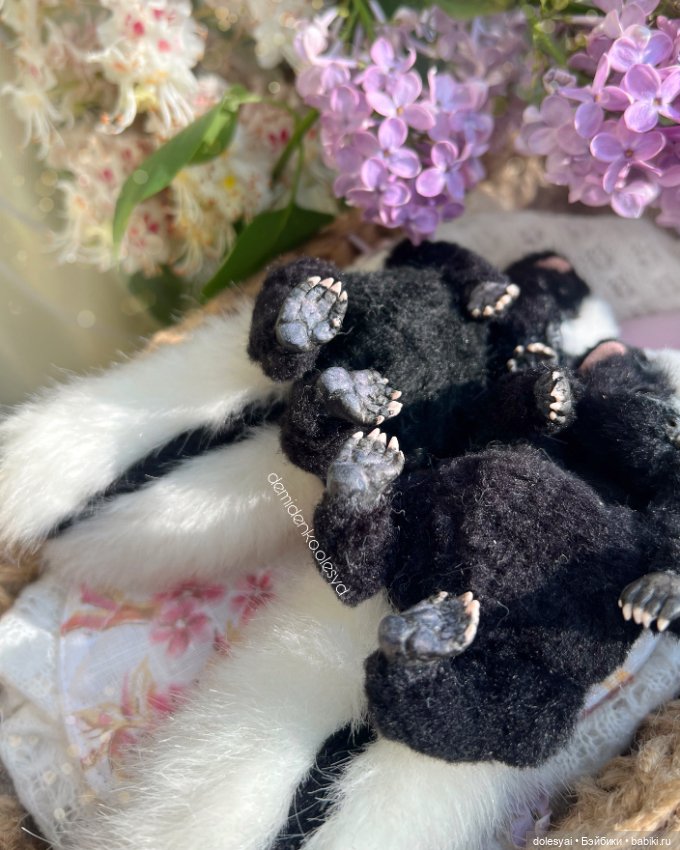 Общие фотографии скунсов — Игрушки в смешанной технике (мех и глина): Арт (фото 4)