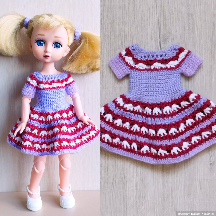 Платье для внучкиной куклы