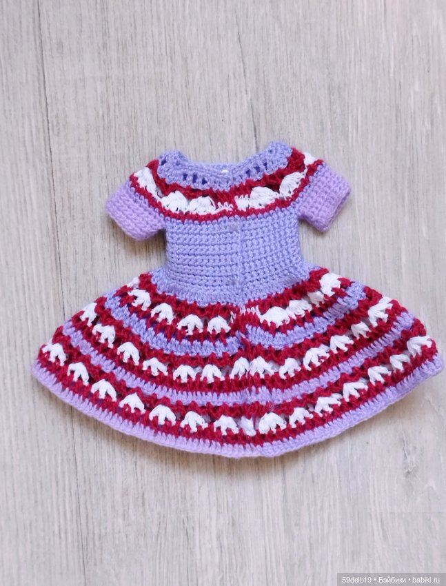 Платье для внучкиной куклы (фото 9)