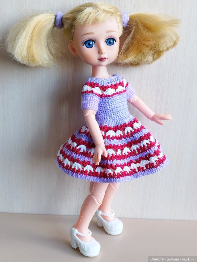 Платье для внучкиной куклы (фото 4)