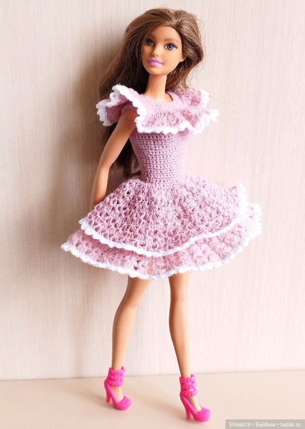 Платье для Барби с воланами (фото 6)