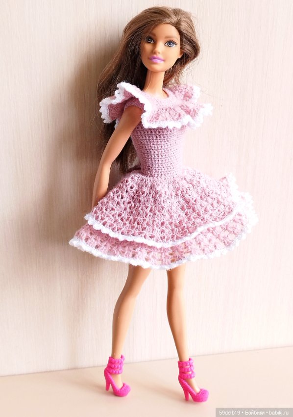 Платье для Барби с воланами (фото 8)