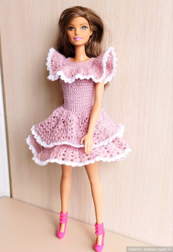 Платье для Барби с воланами (фото 7)
