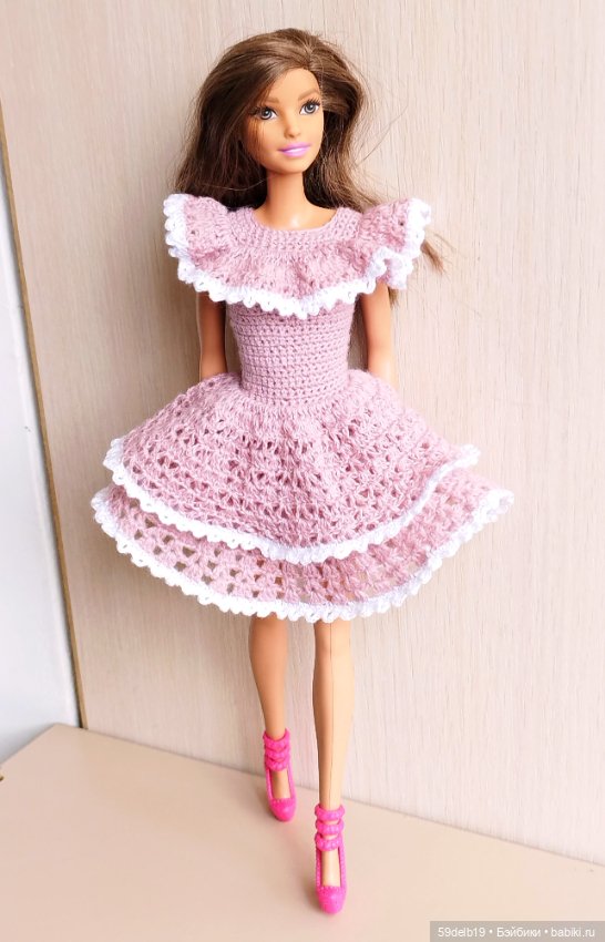 Платье для Барби с воланами (фото 9)