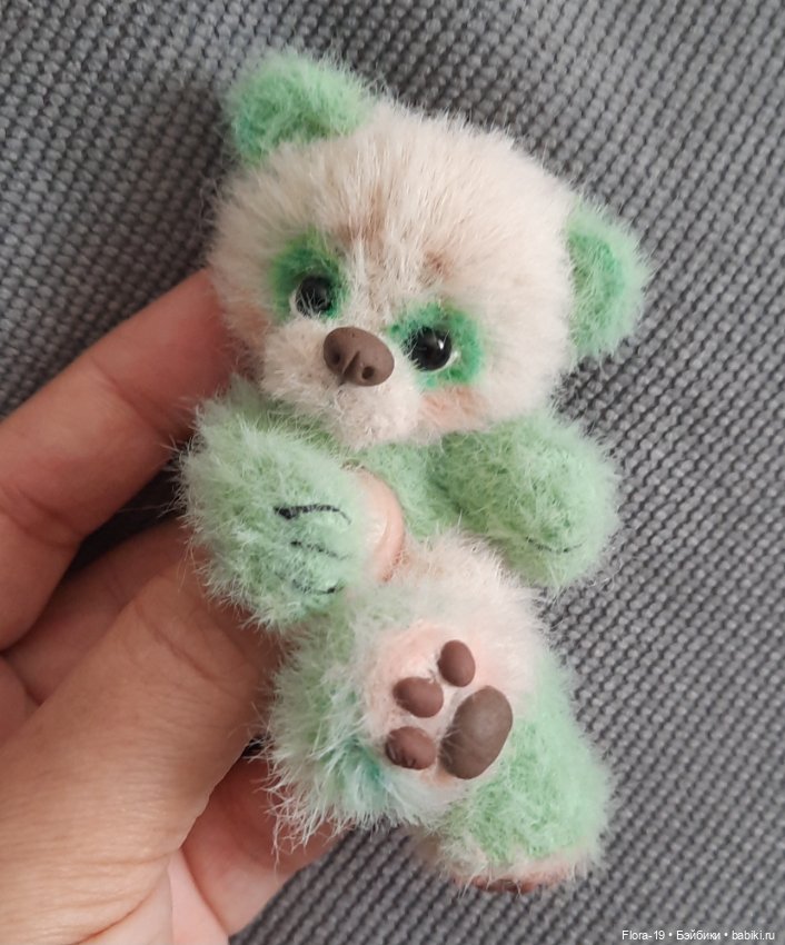Ментоловая Панда — Вязаные игрушки и амигуруми: крючком (фото 3)