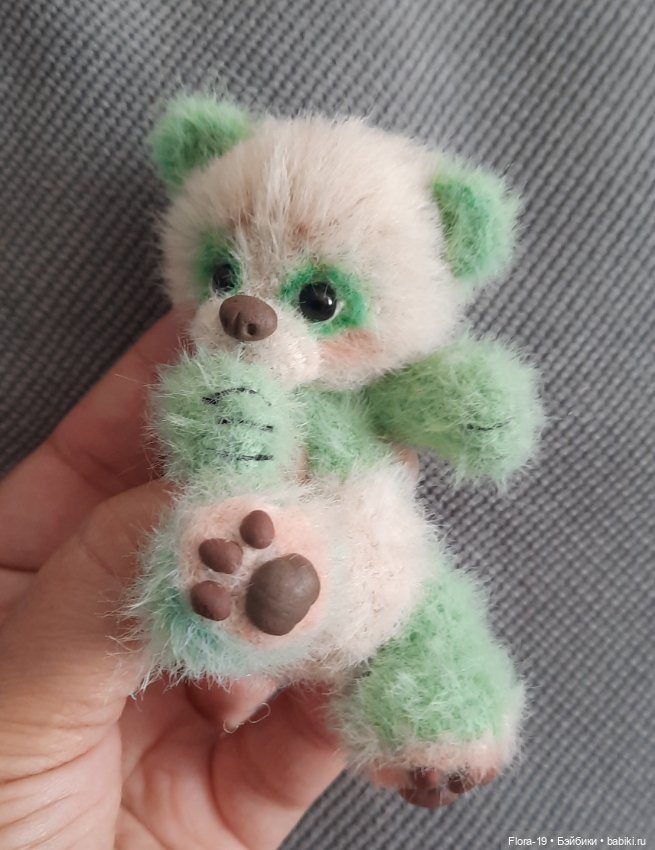 Ментоловая Панда — Вязаные игрушки и амигуруми: крючком