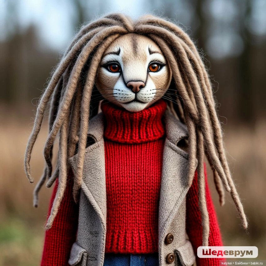 Кото-куклы Пумы в пальто — Рисование и арт: скетчи (фото 2)