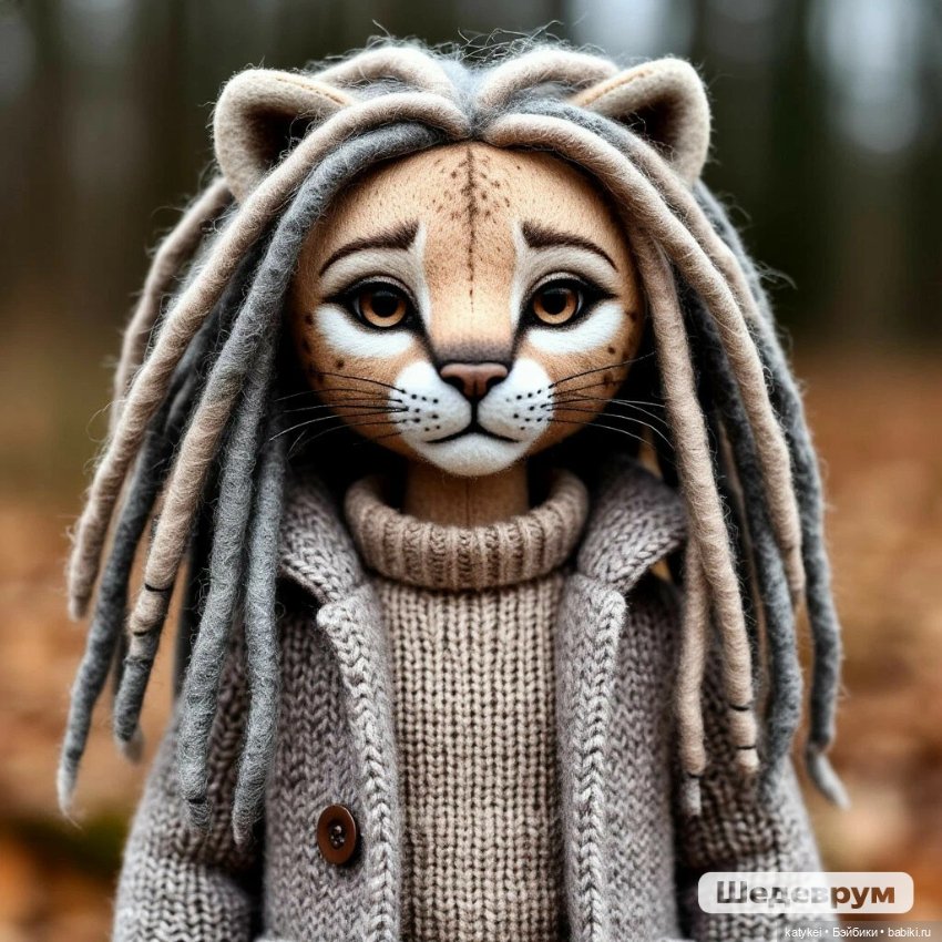 Кото-куклы Пумы в пальто — Рисование и арт: скетчи