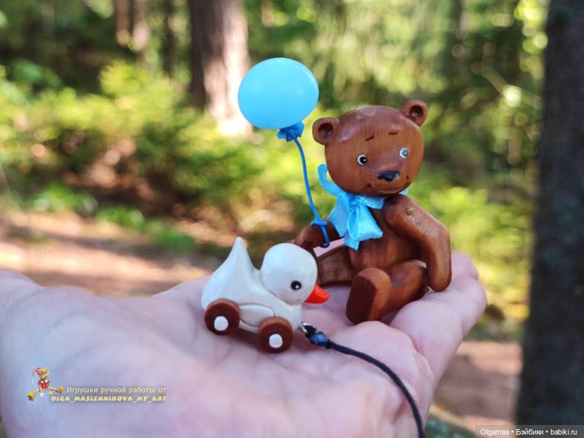 Мишка 🐻с игрушкой! 🌿🌸Весенняя прогулка (фото 7)