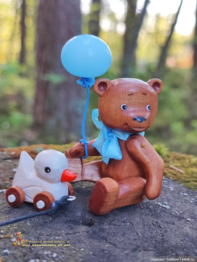 Мишка 🐻с игрушкой! 🌿🌸Весенняя прогулка (фото 3)