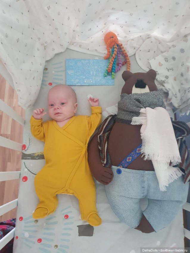 🐻 Мишка-подушка для малыша