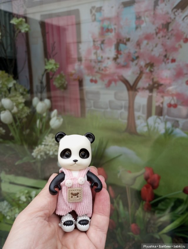 Весеннее: Панда Лёля, цветочки и пчёлки (фото 2)