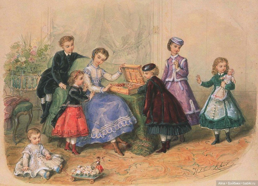 Детство XIX века в акварелях (фото 3)
