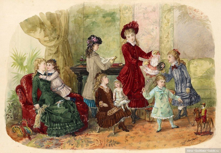 Детство XIX века в акварелях (фото 7)