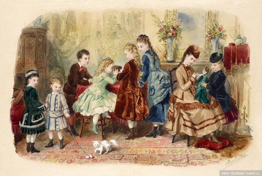 Детство XIX века в акварелях (фото 8)