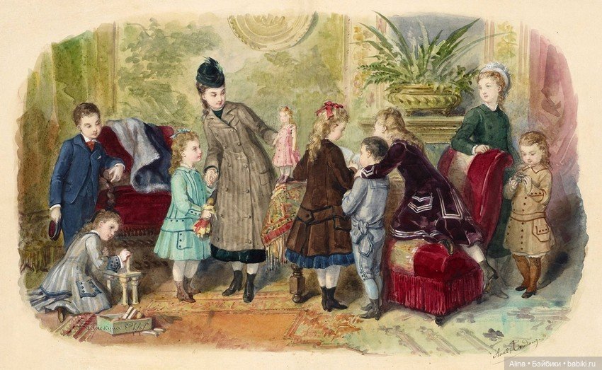 Детство XIX века в акварелях (фото 2)