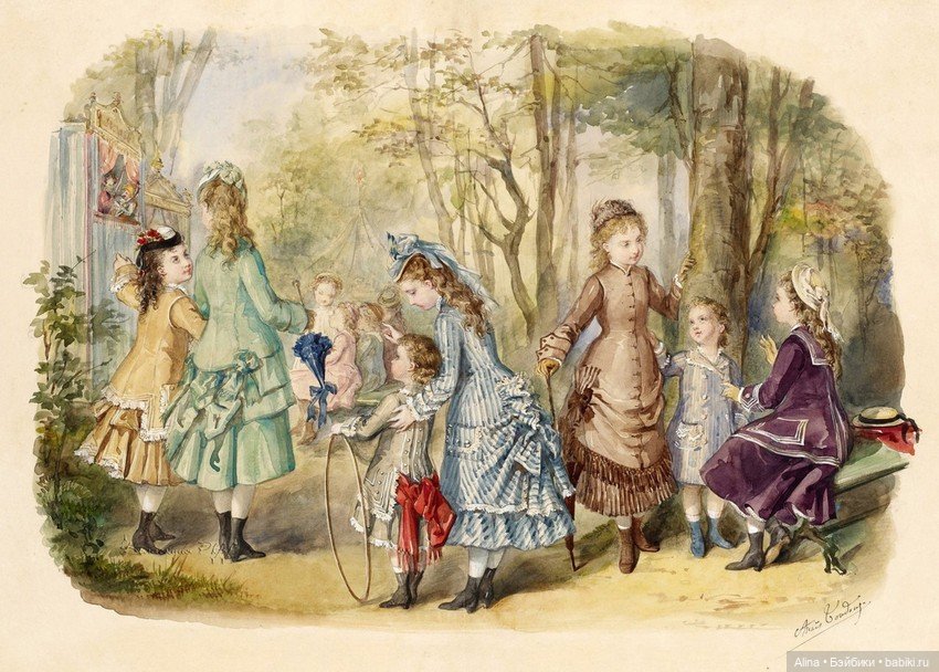 Детство XIX века в акварелях (фото 5)