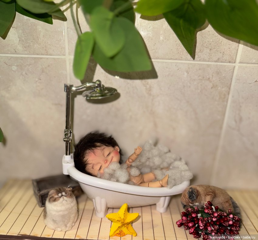 Душ 🚿💦🛀 ванная — Куклы и тела Obitsu 11 (Ob11): гибриды (фото 9)