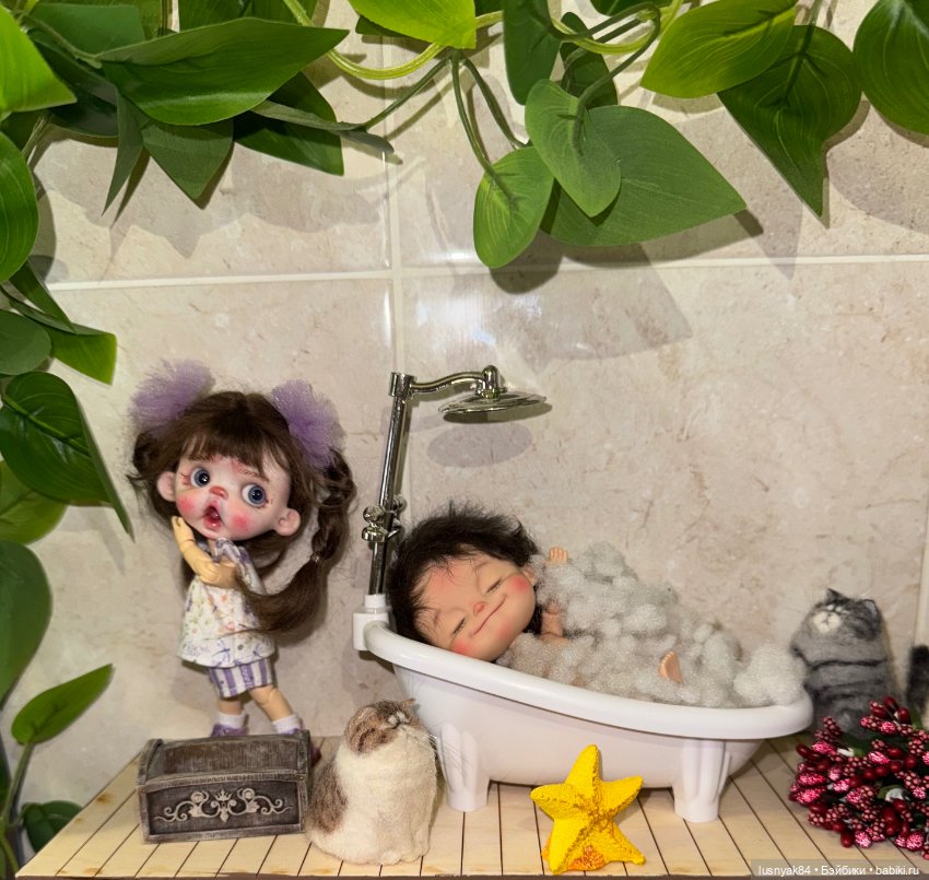 Душ 🚿💦🛀 ванная — Куклы и тела Obitsu 11 (Ob11): гибриды