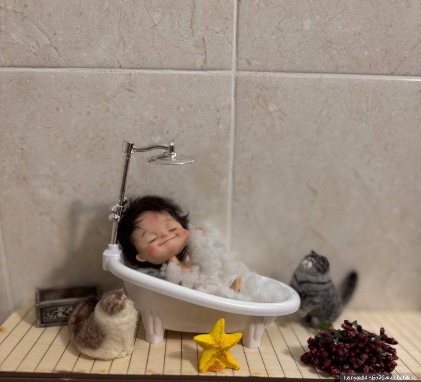 Душ 🚿💦🛀 ванная — Куклы и тела Obitsu 11 (Ob11): гибриды (фото 10)