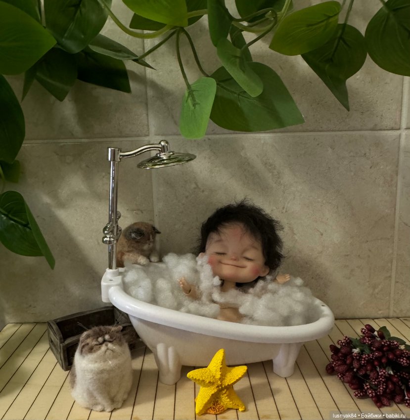 Душ 🚿💦🛀 ванная — Куклы и тела Obitsu 11 (Ob11): гибриды (фото 5)