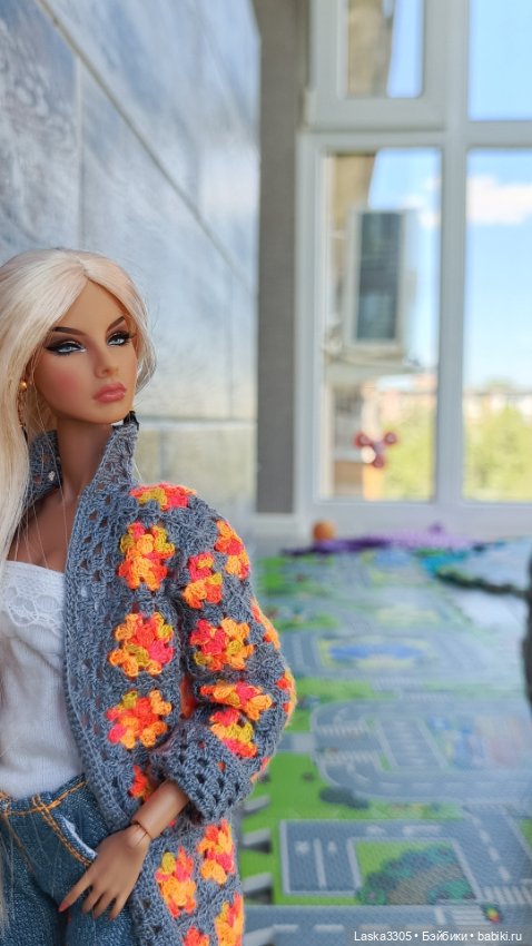 Кардиган для Агнес — Одежда и обувь для кукол своими руками: фото