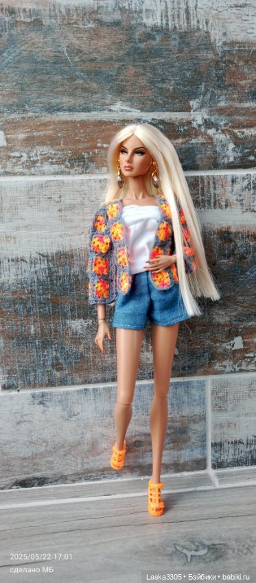 Кардиган для Агнес — Одежда и обувь для кукол своими руками: фото (фото 7)