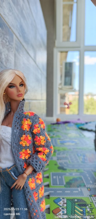 Кардиган для Агнес — Одежда и обувь для кукол своими руками: фото