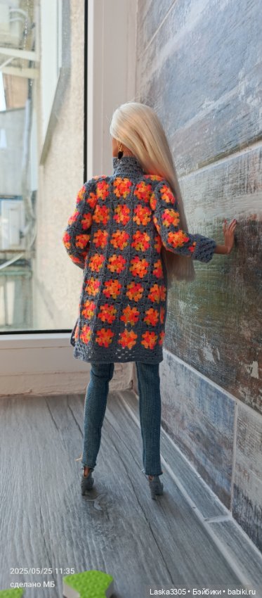 Кардиган для Агнес — Одежда и обувь для кукол своими руками: фото