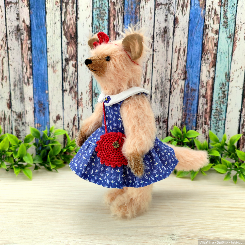 🌿Волк Тедди Василиса💙 — Авторские мишки Тедди и друзья: фото (фото 5)