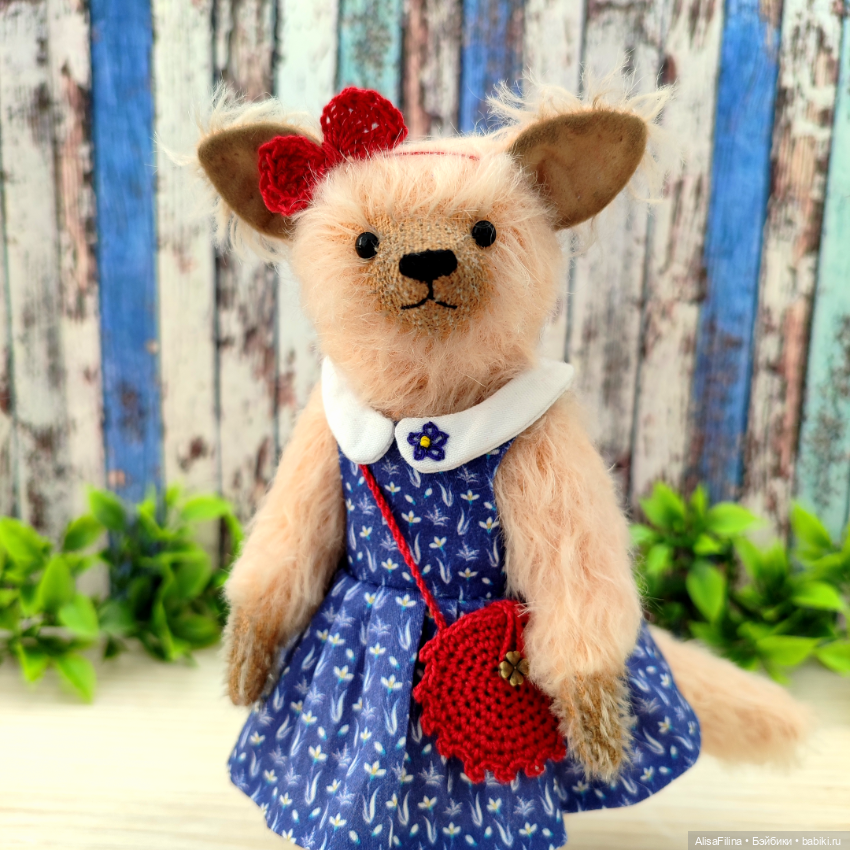 🌿Волк Тедди Василиса💙 — Авторские мишки Тедди и друзья: фото (фото 8)