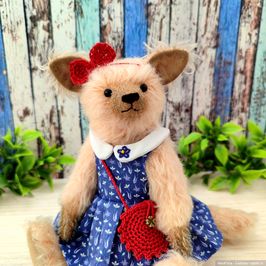 🌿Волк Тедди Василиса💙 — Авторские мишки Тедди и друзья: фото (фото 7)