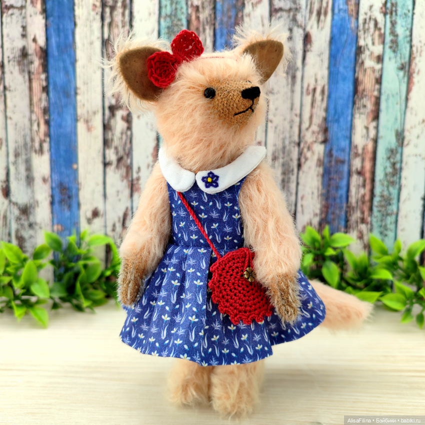 🌿Волк Тедди Василиса💙 — Авторские мишки Тедди и друзья: фото (фото 9)