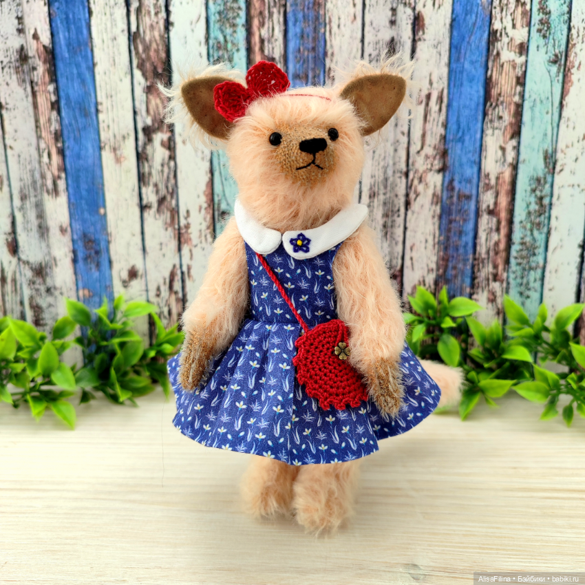 🌿Волк Тедди Василиса💙 — Авторские мишки Тедди и друзья: фото (фото 3)