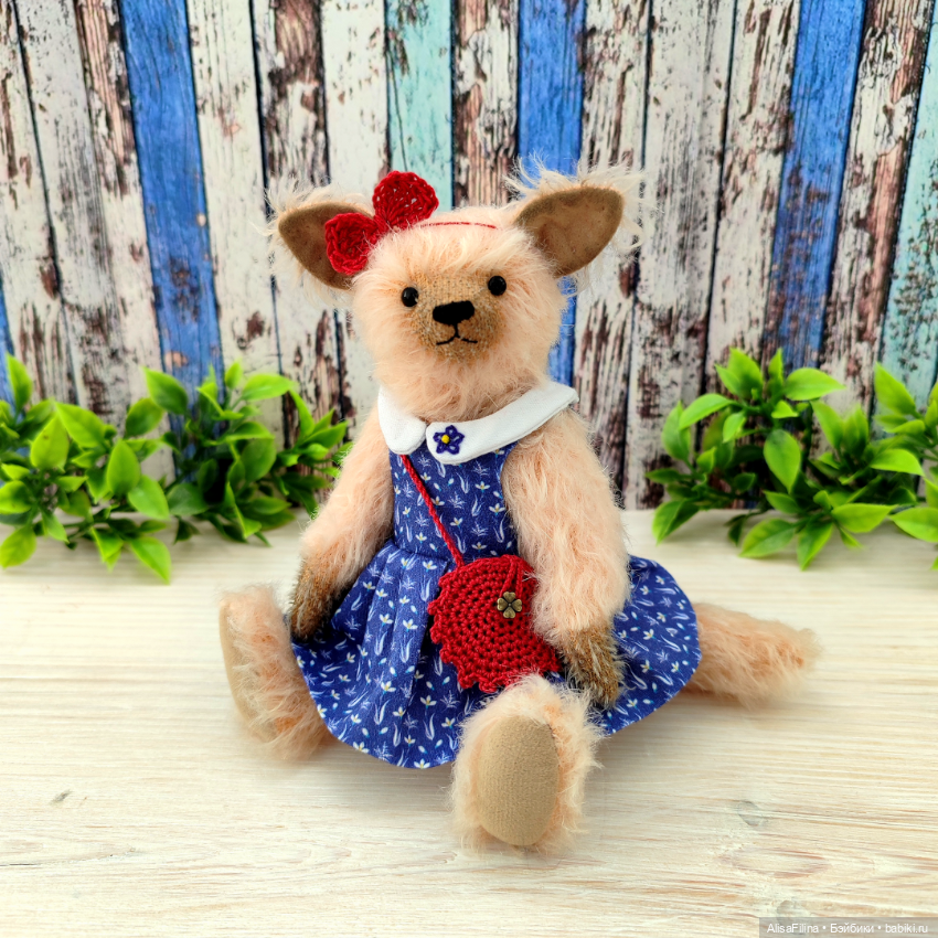 🌿Волк Тедди Василиса💙 — Авторские мишки Тедди и друзья: фото (фото 6)