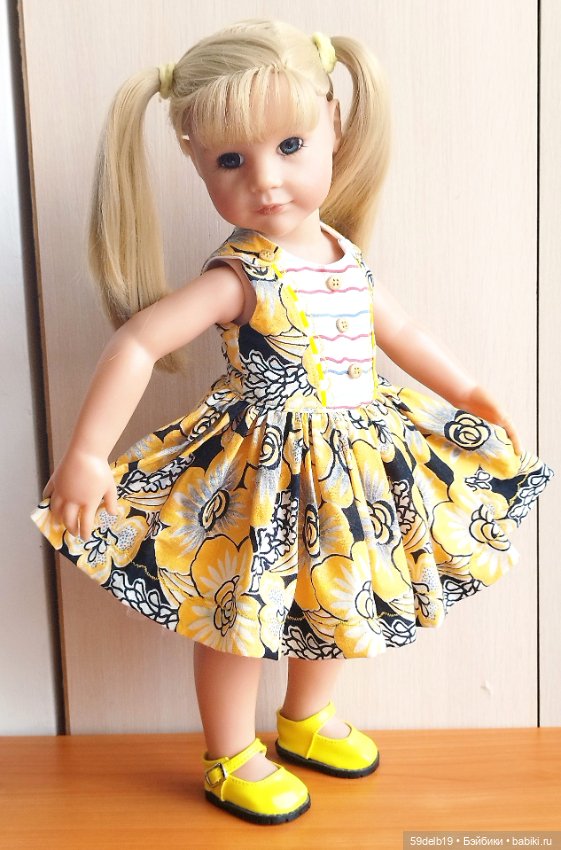 Летний сарафанчик 👗 для кукол готц 50 см (фото 10)