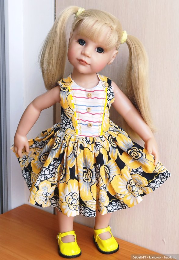 Летний сарафанчик 👗 для кукол готц 50 см (фото 9)