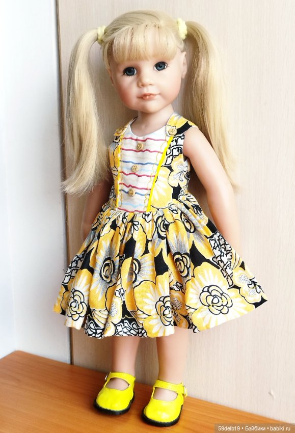 Летний сарафанчик 👗 для кукол готц 50 см (фото 8)