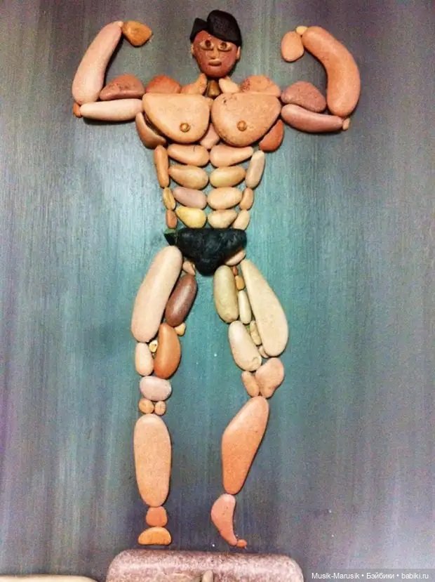 Художник составляет удивительно реалистичные картины из камней, найденных на пляже