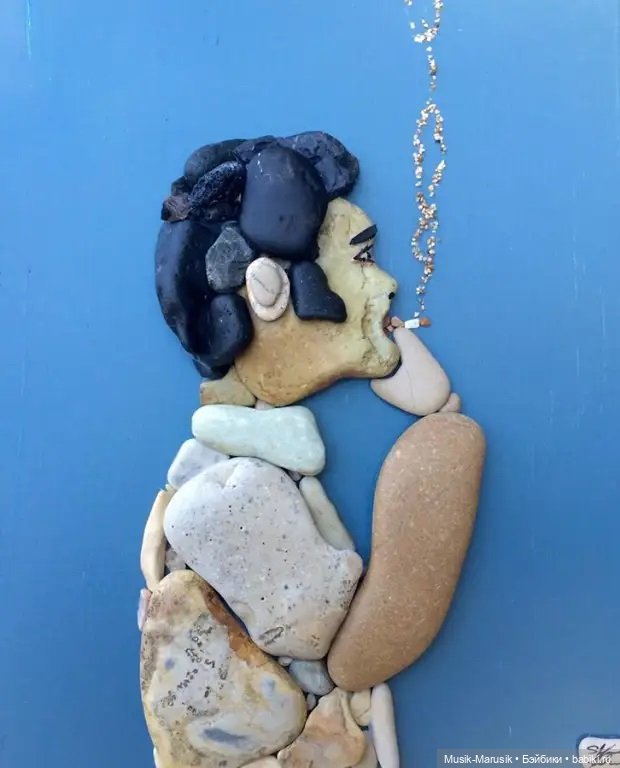 Художник составляет удивительно реалистичные картины из камней, найденных на пляже