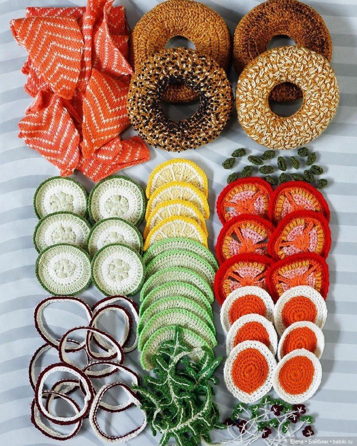 Вязанная еда от Kate Jenkins