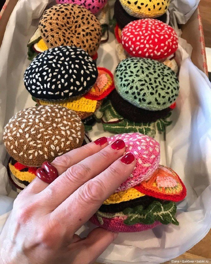 Вязанная еда от Kate Jenkins