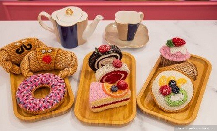 Вязанная еда от Kate Jenkins