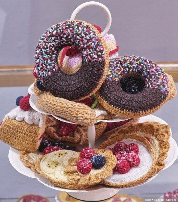 Вязанная еда от Kate Jenkins