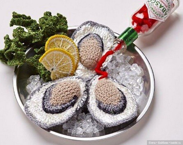 Вязанная еда от Kate Jenkins