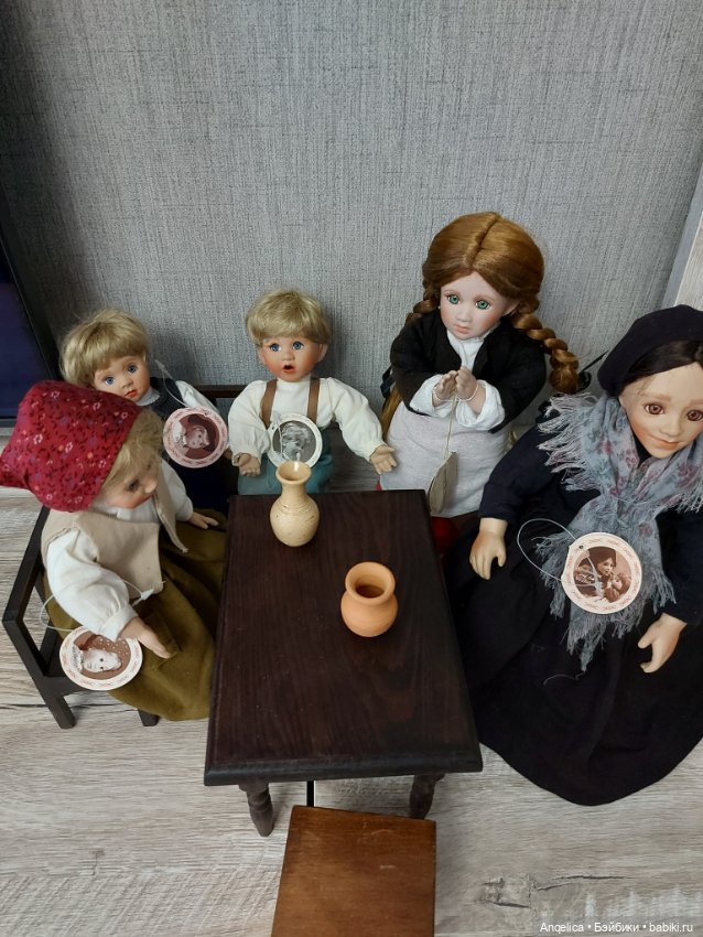 Композиция "Застольная молитва" по мотивам картины Франца фон Дефреггера 1874г