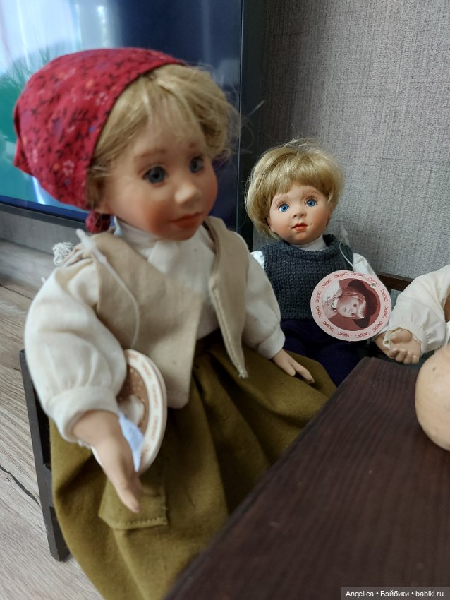 Композиция "Застольная молитва" по мотивам картины Франца фон Дефреггера 1874г (фото 4)