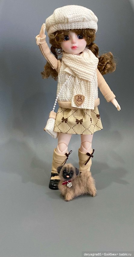 Пекинес — Валяные игрушки из шерсти: сухое валяние