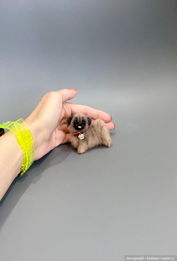 Пекинес — Валяные игрушки из шерсти: сухое валяние (фото 2)